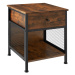 tectake 404730 noční stolek killarney 45x46x55,5cm - Industrial světlé dřevo, dub Sonoma - Indus