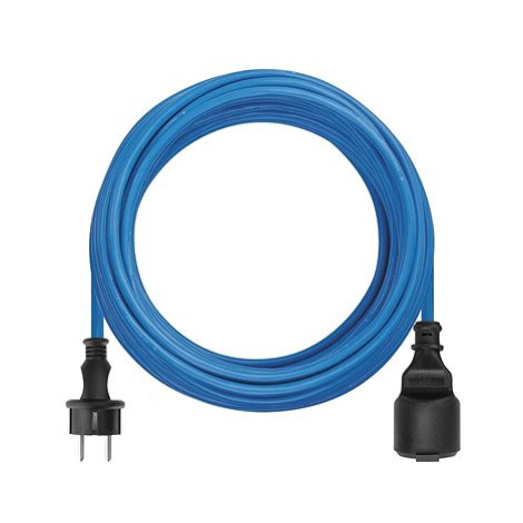 EMOS Počasí odolný kabel 20 m, 1 zásuvka, modrý, silikon, 230 V, 1,5 mm2