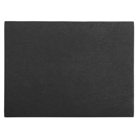Černé prostírání z imitace kůže ZicZac Troja Rectangle, 33 x 45 cm