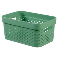 Zelený úložný košík Curver Infinity Dots, 4,5 l