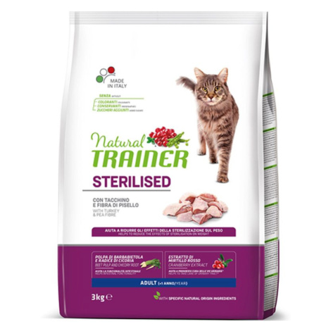 Natural Trainer Sterilised drůbeží maso granule 3 kg