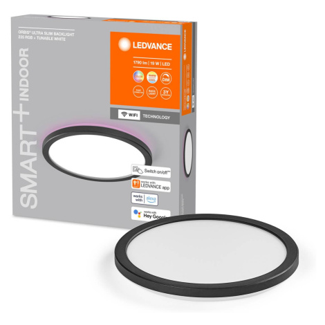 LEDVANCE SMART+ LEDVANCE SMART+ WiFi Orbis Ultra Slim podsvícení, Ø24cm černá