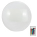 LED RGBW Solární lampa BALL LED/3,2V pr. 20 cm IP65 + dálkové ovládání