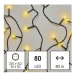 Vánoční osvětlení EMOS D5AW02 ZY0902T 80LED řetěz 8m kuličky teplá bílá s časovačem