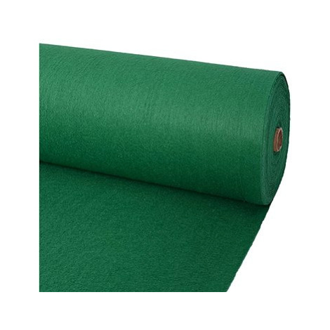 Výstavářský koberec hladký 1,6×12 m zelený SHUMEE