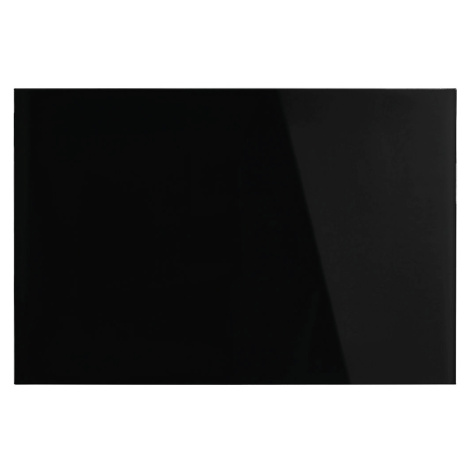 magnetoplan Designová magnetická skleněná tabule, š x v 600 x 400 mm, barva černá