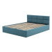 Čalouněná postel MONOS bez matrace rozměr 160x200 cm Tyrkysová