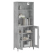 vidaXL Skříň highboard betonově šedá 69,5x34x180 cm kompozitní dřevo