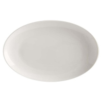 Bílý porcelánový talíř Maxwell & Williams Basic, 25 x 16 cm