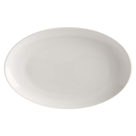 Bílý porcelánový talíř Maxwell & Williams Basic, 25 x 16 cm