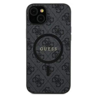 Guess hard silikonový kryt Samsung Galaxy S24 PLUS black 4G Collection Leather Metal Logo MagSaf