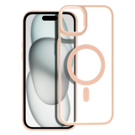 Smarty Matte Mag kryt s MagSafe iPhone 15 Plus růžový
