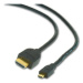 Kabel CABLEXPERT CC-HDMID-6 HDMI-HDMI micro 1,8m, 1.3, M/M stíněný, zlacené kontakty, černý