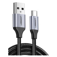 Kabel USB-C QC3.0 UGREEN 2 m s hliníkovou zástrčkou (černý)