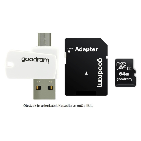 GOODRAM microSDHC karta 32GB M1A4 All-in-one (R:100/W:10 MB/s), UHS-I Class 10, U1 + Adapter + O