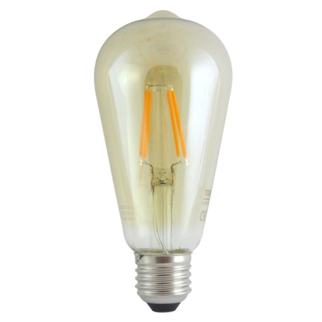 LED žárovka 4W E27 gold decor filament 2000K Trixline