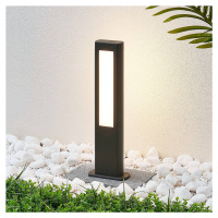 Lucande LED svítidlo Mhairi, hranaté, tmavě šedé, 50 cm
