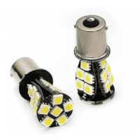 Auto LED žárovka BA15S 21 SMD 5050 PY21W oranžová