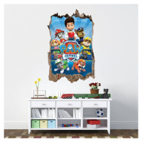 Nálepka na zeď Paw Patrol 3D 47x73cm