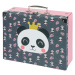 BAAGL Skládací školní kufřík - Panda s kováním