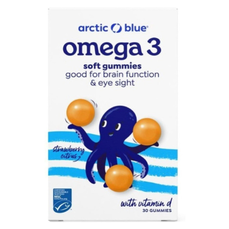 Arctic Blue Kids Omega 3 250 mg DHA + 70 mg EPA + vitamin D 30 želatinových pastilek