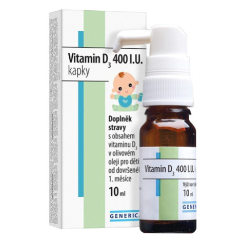 Generica Vitamin D3 400 I.U. kapky 10 ml