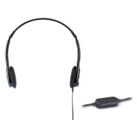 Genius HS-M200C (single jack) sluchátka s mikrofonem černá