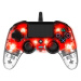 Gamepad Nacon Compact Controller Clear Red (PS4)