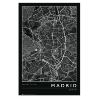 Plakát, Obraz - Madrid - City Map, 61x91.5 cm