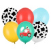 PartyDeco Sada latexových balonů - Farma 6 ks