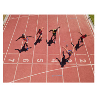 Fotografie Racers at the start line on a track, Chris Ryan, 40x30 cm