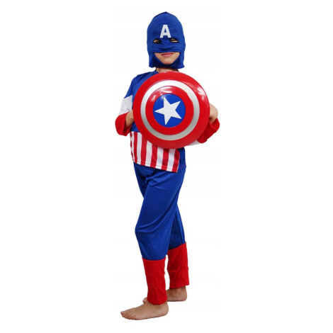 bHome Dětský kostým Kapitán Amerika se štítem 98-104 S