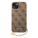 Guess 4G Charms Zadní Kryt pro iPhone 14 Brown