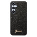 Zadní kryt Guess PC/TPU Glitter Flakes Metal Logo pro Samsung Galaxy S24, černá