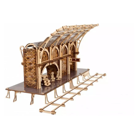 Ugears Dřevěná 3D mechanická stavebnice Harry Potter - vlakové nástupiště