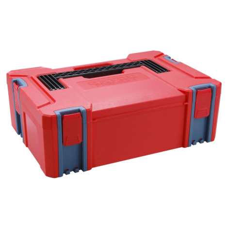 vrtací šroubovák aku, 12V Li-ion (2x) a bruska úhlová 125mm v plastovém boxu Extol Premium