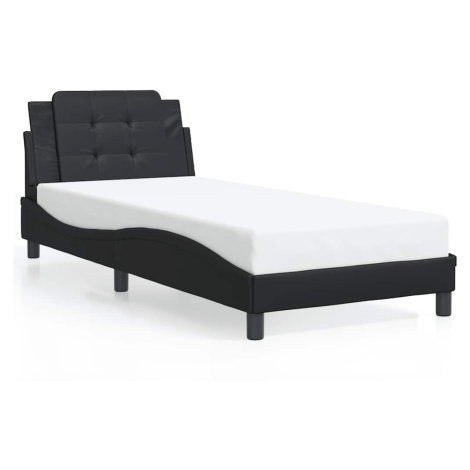 vidaXL Rám postele bez matrace Zadar černý 80 x 200 cm umělá kůže