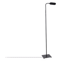 Moderní stojací lampa černá včetně LED 4stupňového stmívatelného - Botot
