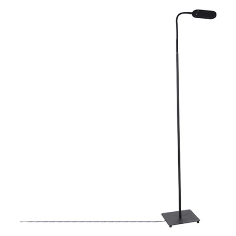 Moderní stojací lampa černá včetně LED 4stupňového stmívatelného - Botot QAZQA