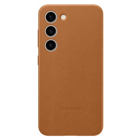 Samsung Leather Case Galaxy S23, Camel