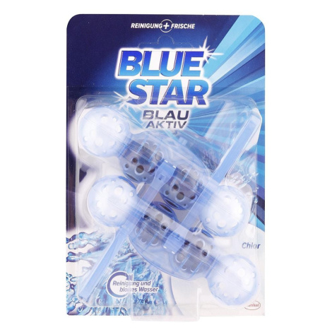 Blue Star Blau Aktiv závěsný čistič WC s chlórem 2 x 50g