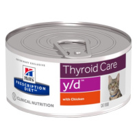 Hill's Prescription Diet y/d Thyroid Care krmivo pro kočky - konzerva 156 g