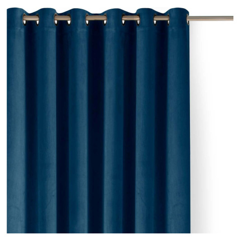 Modrý sametový dimout závěs 200x175 cm Velto – Filumi