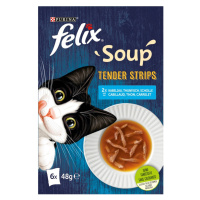 Felix Soup Tender Strips Výběr ryb 6 x 48 g