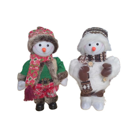 Zpívající dekorační sněhulák Barva: Bílá