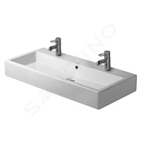 DURAVIT Vero Dvojumyvadlo nábytkové 1000x470 mm, s přepadem, 2 otvory pro baterie, bílá 04541000