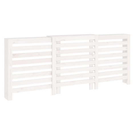vidaXL Kryt na radiátor bílý 210x21x85 cm masivní borové dřevo