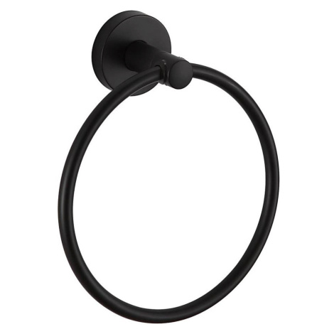 Aqualine Aqualine - Nástěnný věšák na ručníky SAMBA pr. 15,5 cm černá