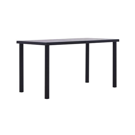 Jídelní stůl černý a betonově šedý 140x70x75 cm MDF SHUMEE