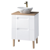 ArtCom Koupelnová skříňka s umyvadlem a deskou FIJI White DU60/1 | 60 cm
